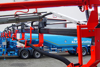 High-maintenance telescopic bearing points